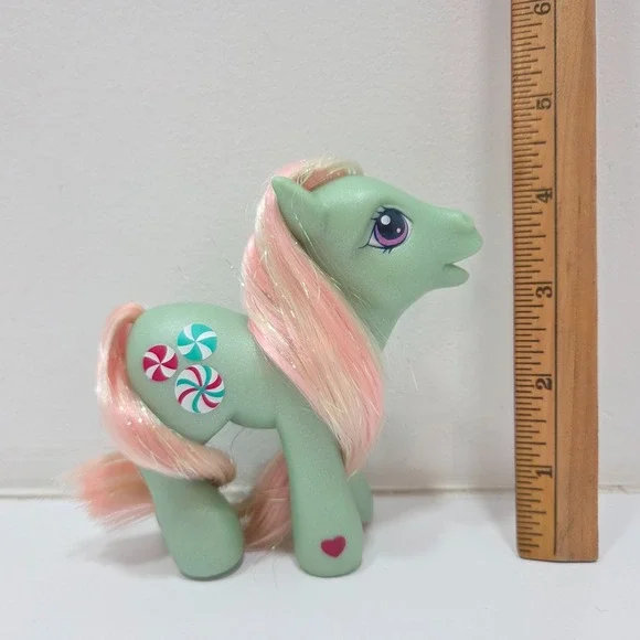 Vintage MLP My Little Pony MINTY Peppermint Candy Hasbro Figure 2003 G3 - Picture 6 of 7